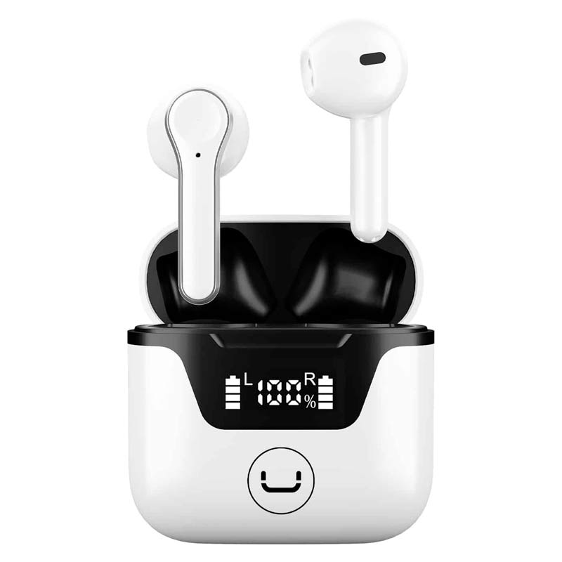 [HS7507WT] Audífonos Bluetooth TWS con Micrófono Unno Tekno HS7507WT Blanco