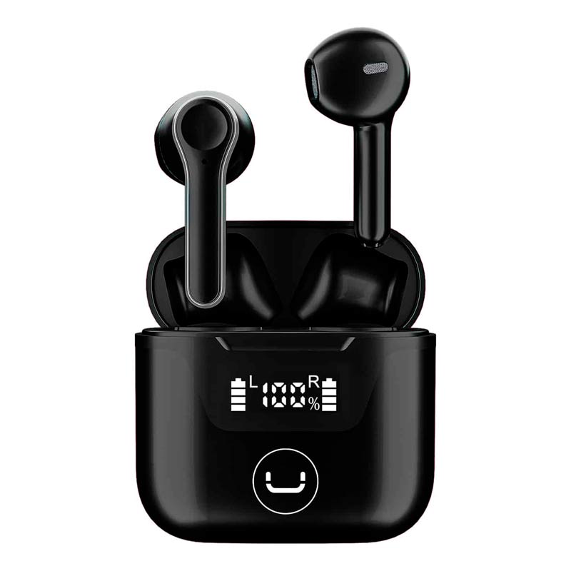 [HS7507BK] Audífonos Bluetooth TWS con Micrófono Unno Tekno HS7507BK Negro